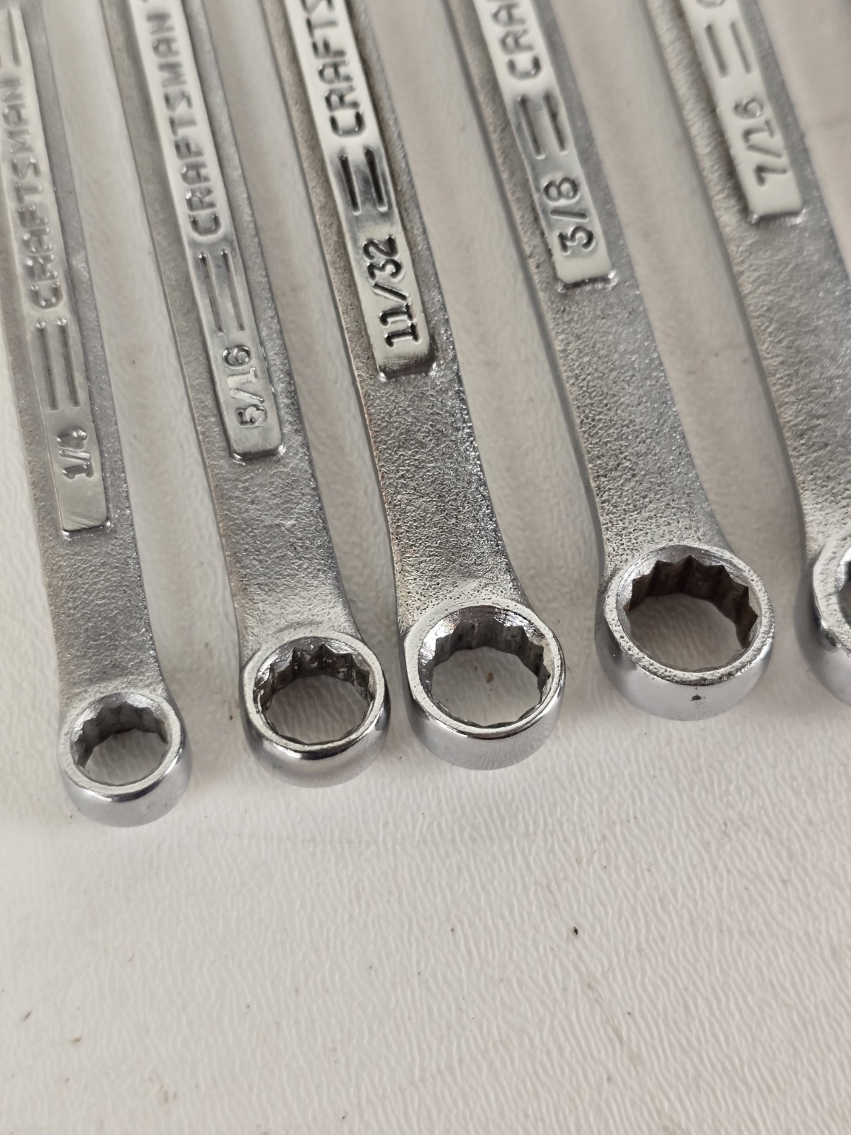CRAFTSMAN 12PT SAE Combination Wrench Set 1/4″ to 1″ -V- & -VV- 14 pieces USA