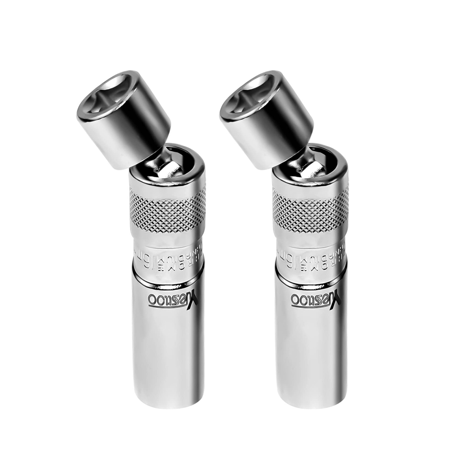 Yuesstloo 14mm & 16mm Magnetic Swivel Spark Plug Socket, 2 Pcs Thin One Size