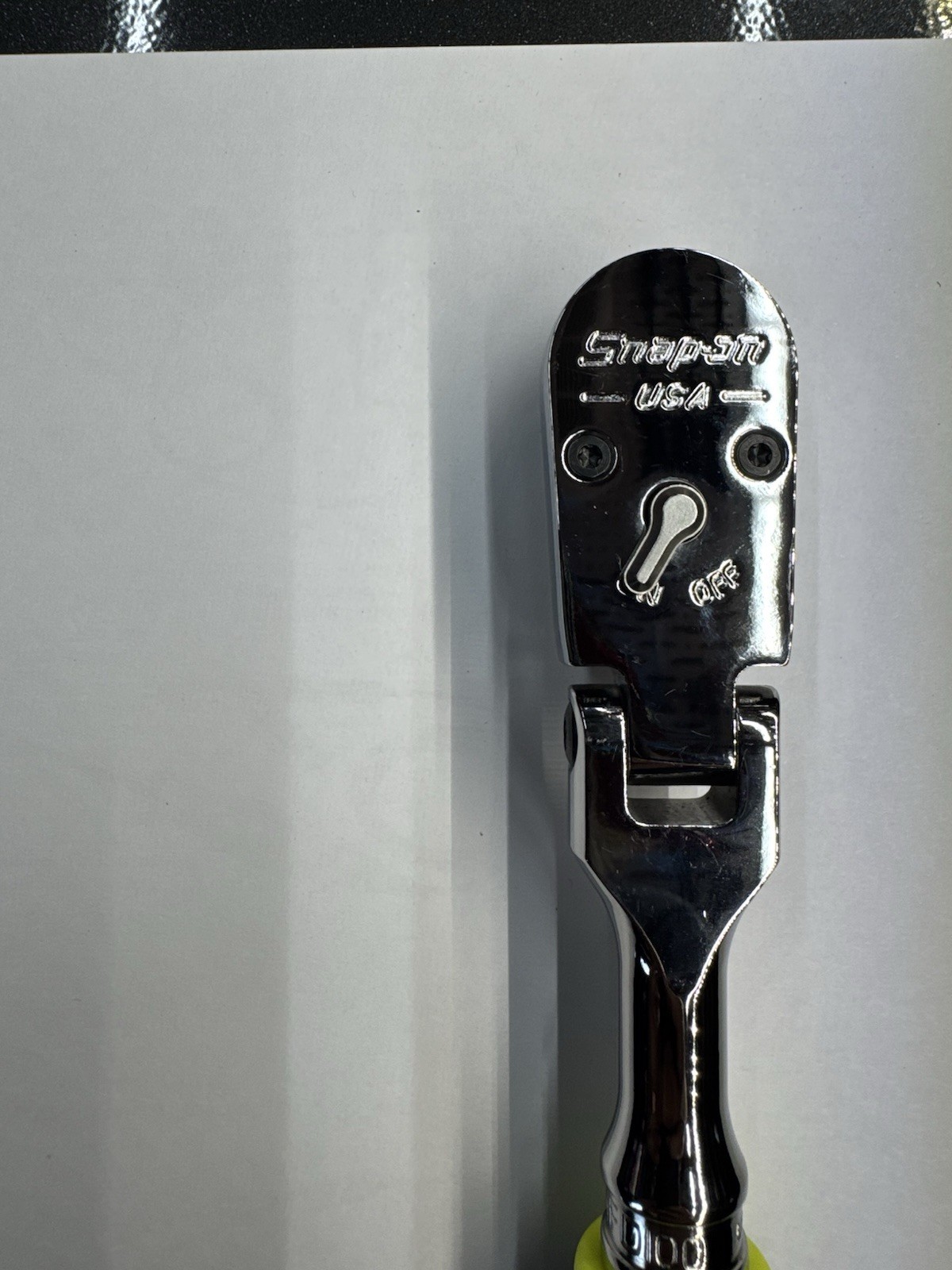 *Brand New* Snap On 3/8 Drive Cynergy Flex Head Ratchet HI VIS – FHF100HV