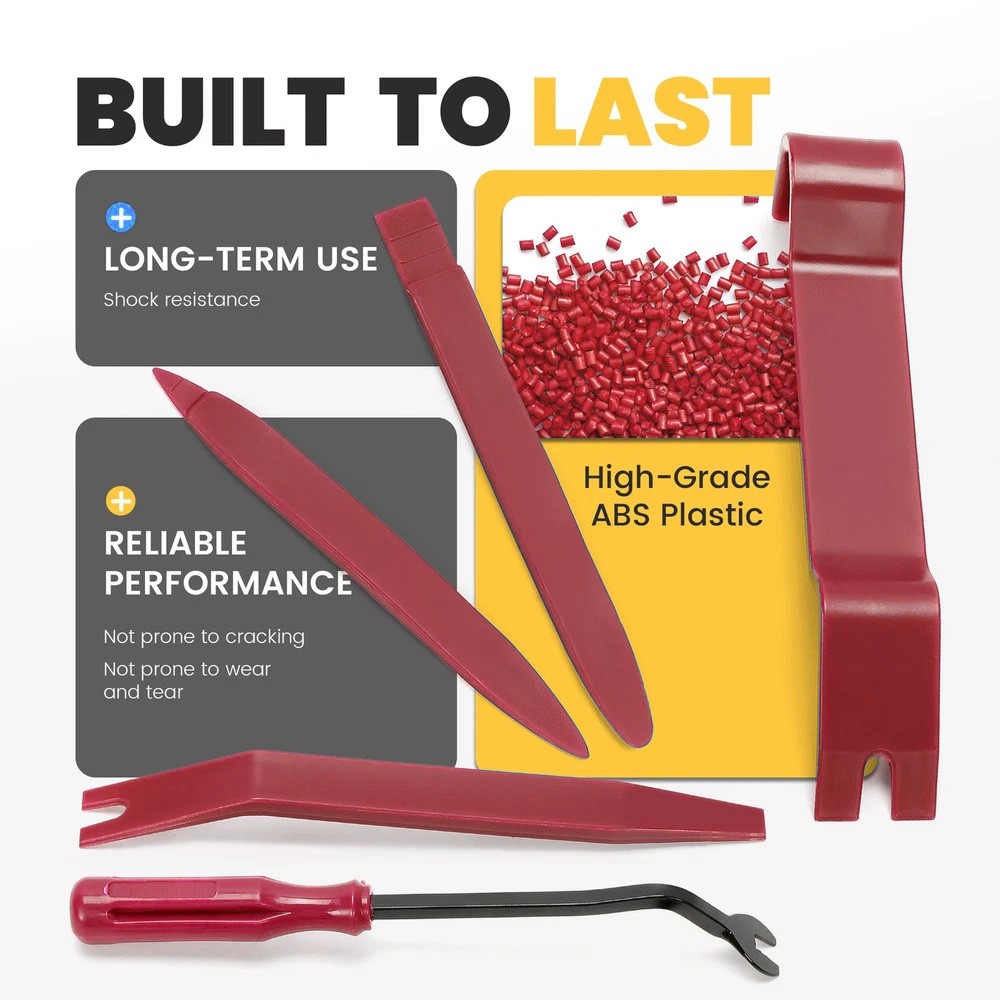 Car Trim Removal Tool Kit Set Door Panel Fastener Auto Dashboard Plastic Tools