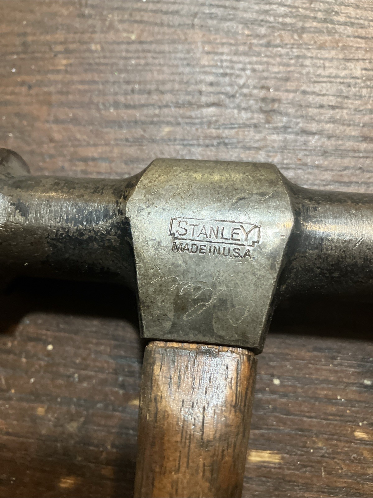VINTAGE STANLEY AUTO BODY REPAIR ROUND FACE BUMPING SHRINKING HAMMER