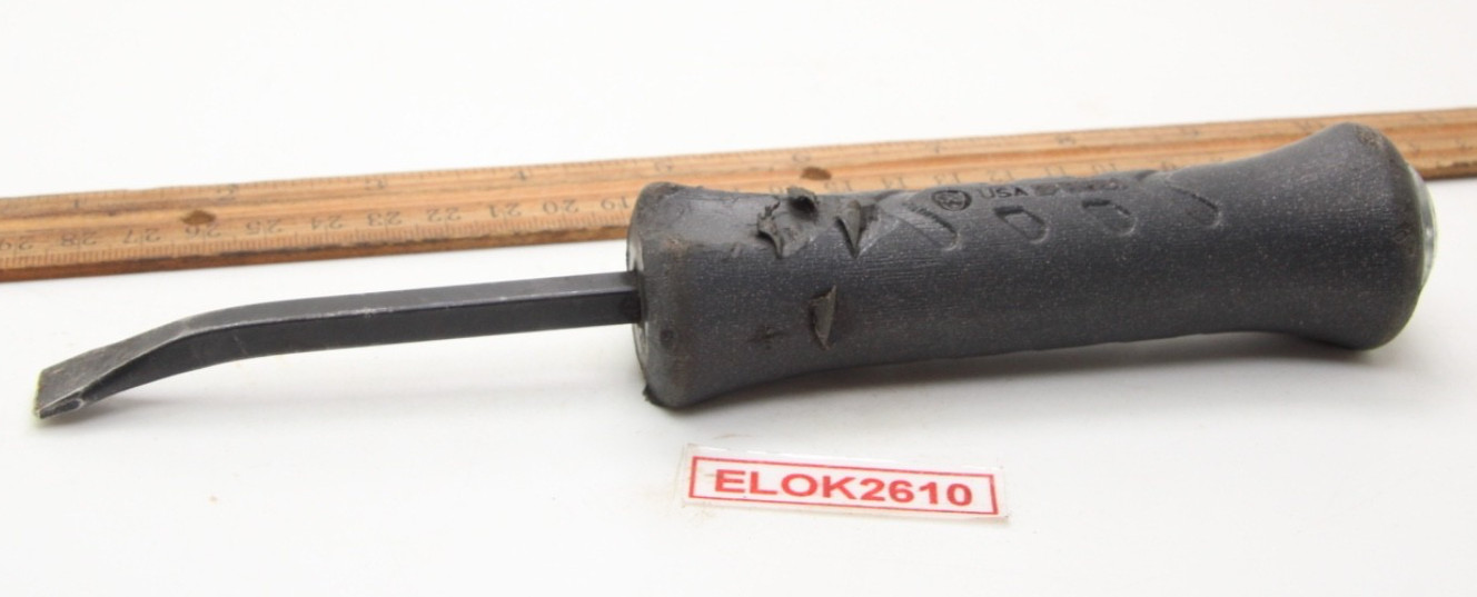 Snap-on Tools SPBS8A Black 8″ Angled Striking Pry Bar USA Damaged Tip