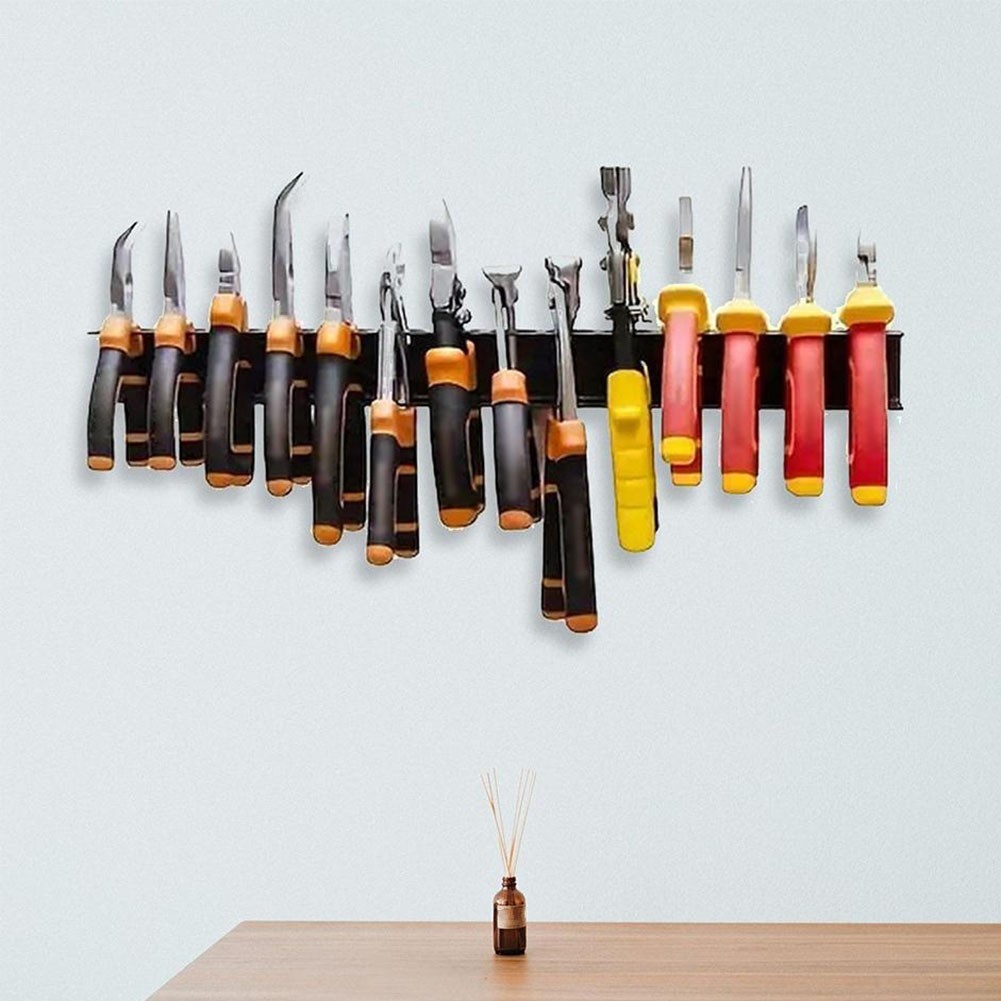 Space Saving Heavy Duty Wall Mounted Screw Driver Holder Tool Rack for Workshop