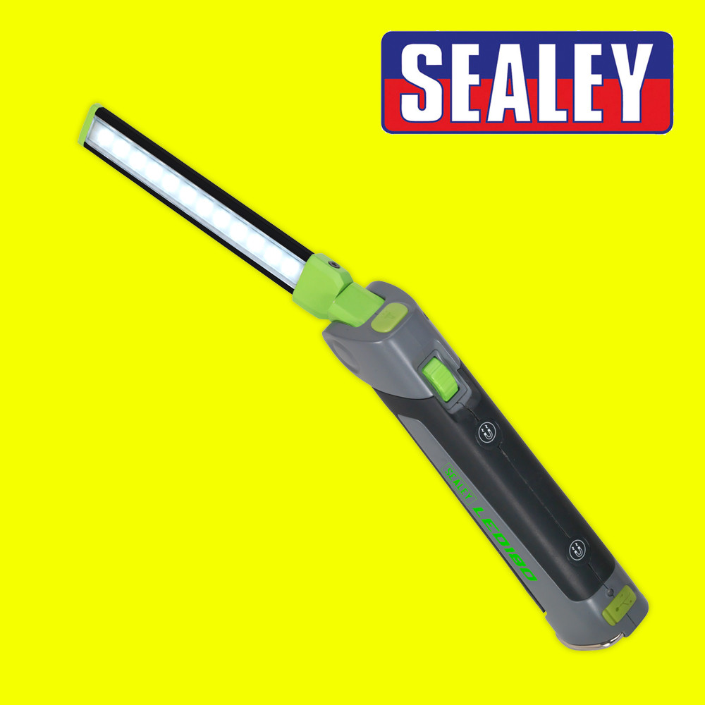 Sealey LED180 Rechargeable Slim Folding Inspection Lamp 12+1 SMD Lithium-ion