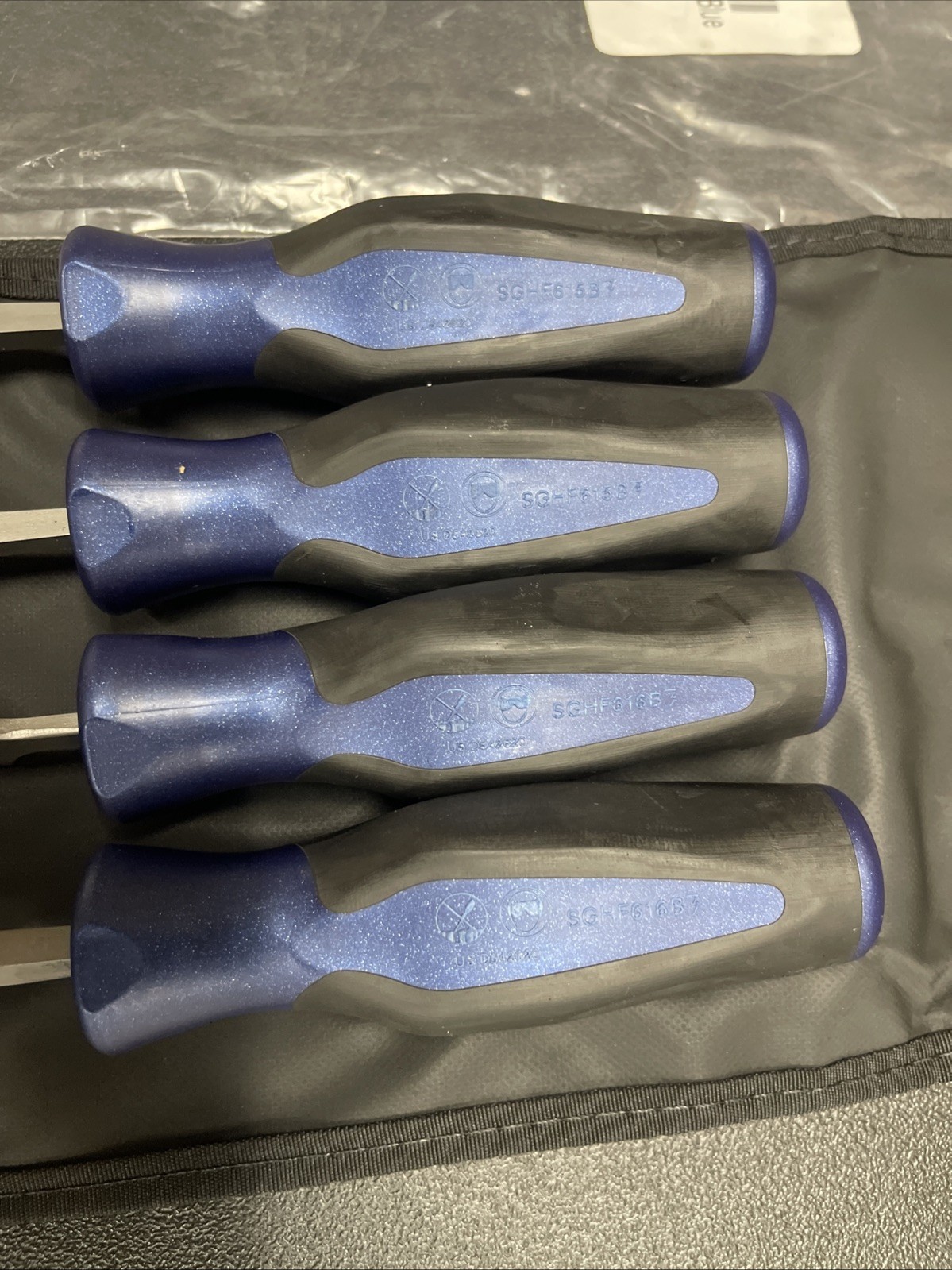 Snap-on Tools PORTUGAL NEW 4-Piece POWER BLUE Mixed File Set SGHBF600AMB