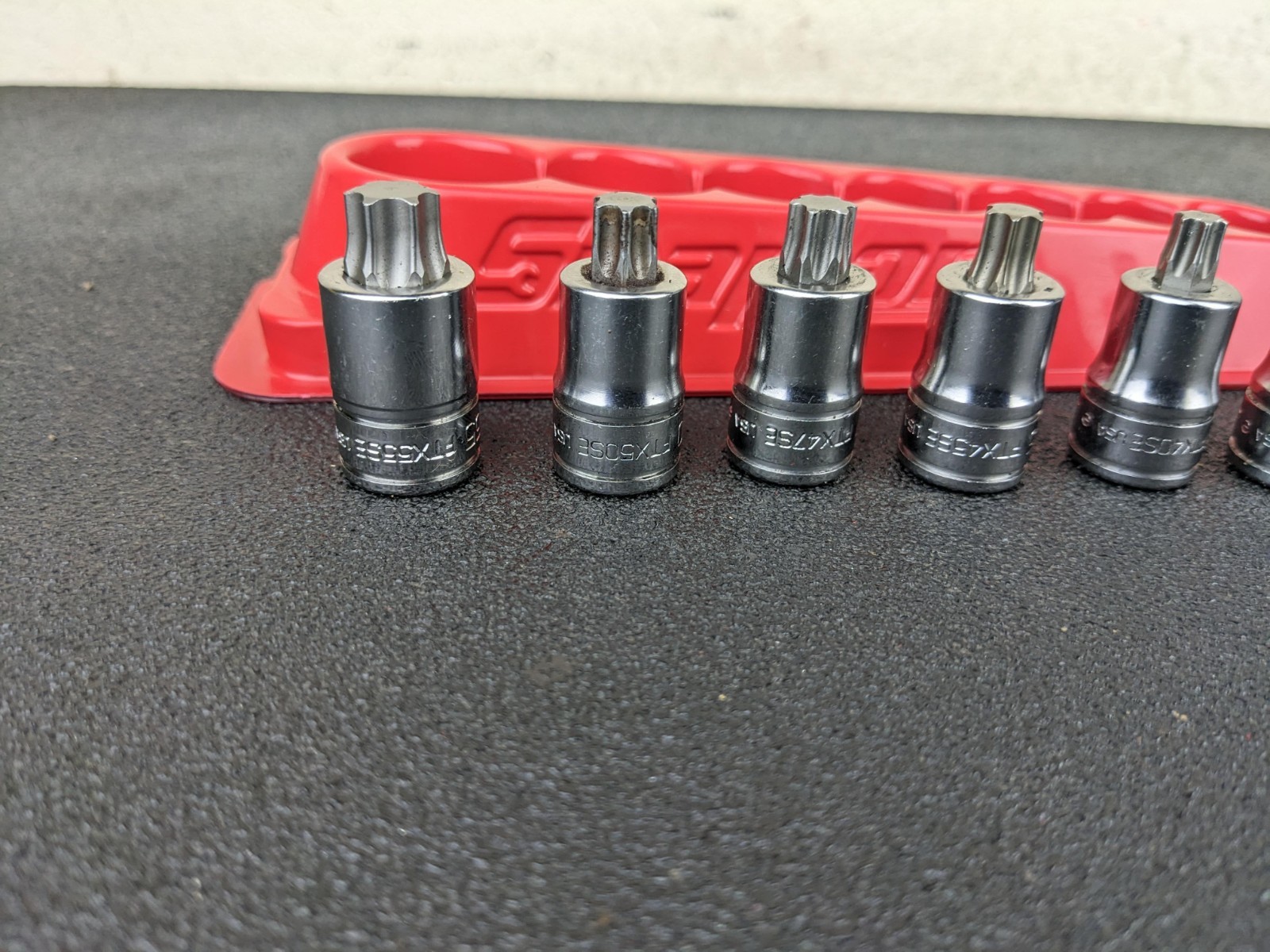 #bp419 Snap On 7pc 3/8″ Drive Stubby Torx Socket Driver Set T27-T55 207EFTXYSE
