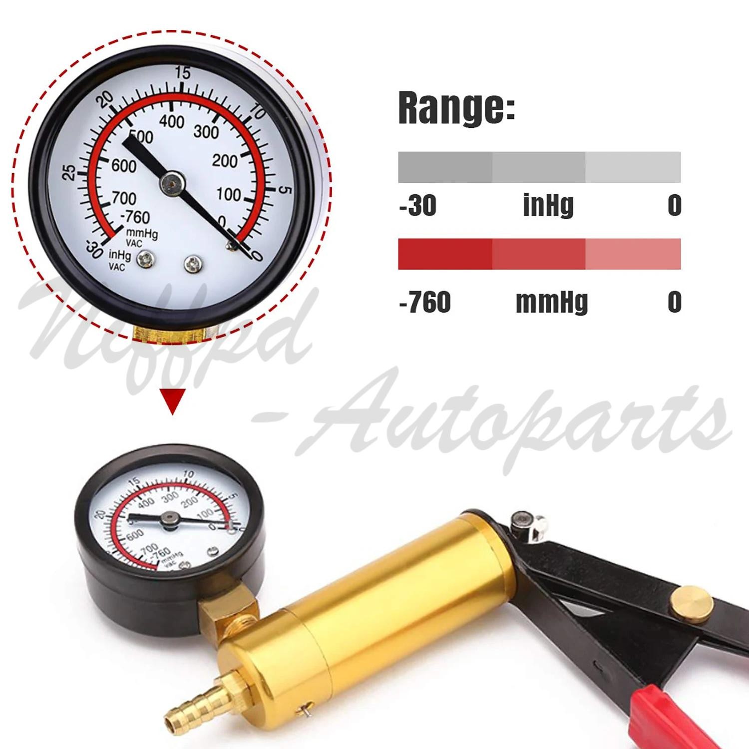 Manual Hand Vacuum Pump Car Pressure Tester Tool Brake Fluid Bleeder Bleeding