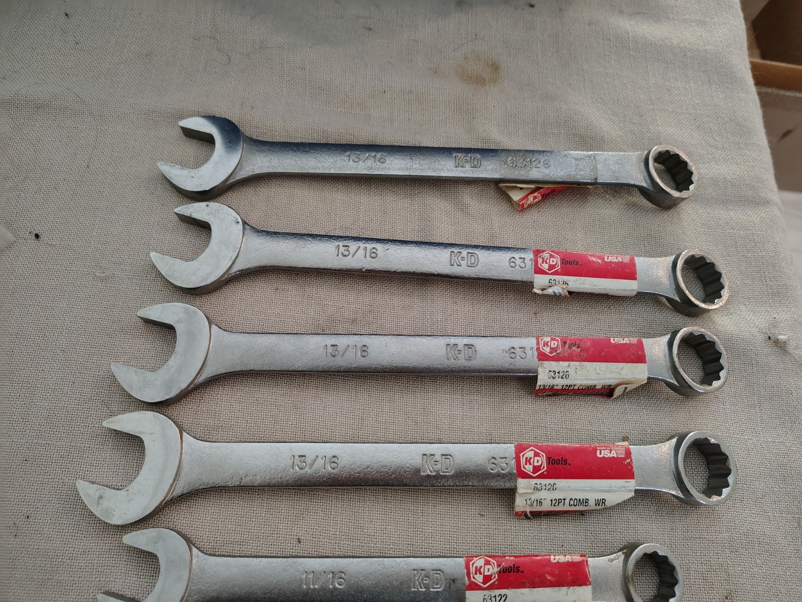K-D Tools LOT of SAE New Old Stock Wrenches. Made In USA 14 Pieces Total NOS