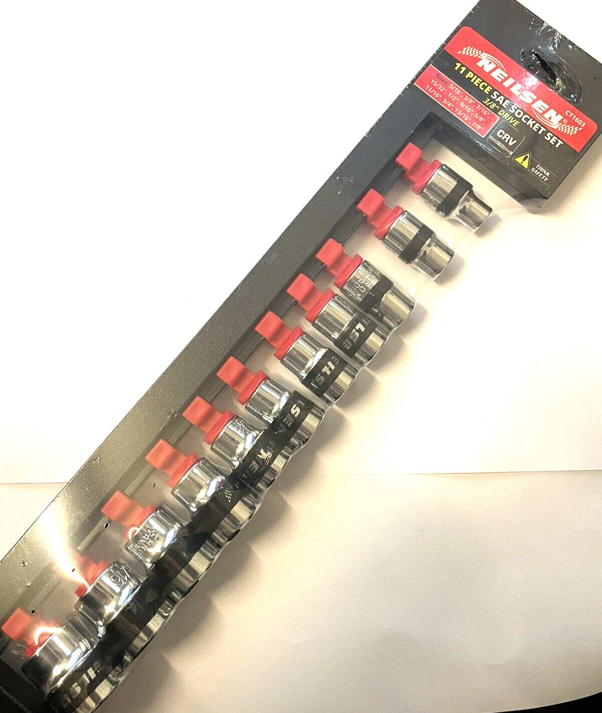 Socket Set Imperial 11pc 3/8″ Drive – Neilsen CT1603 Chrome Vanadium