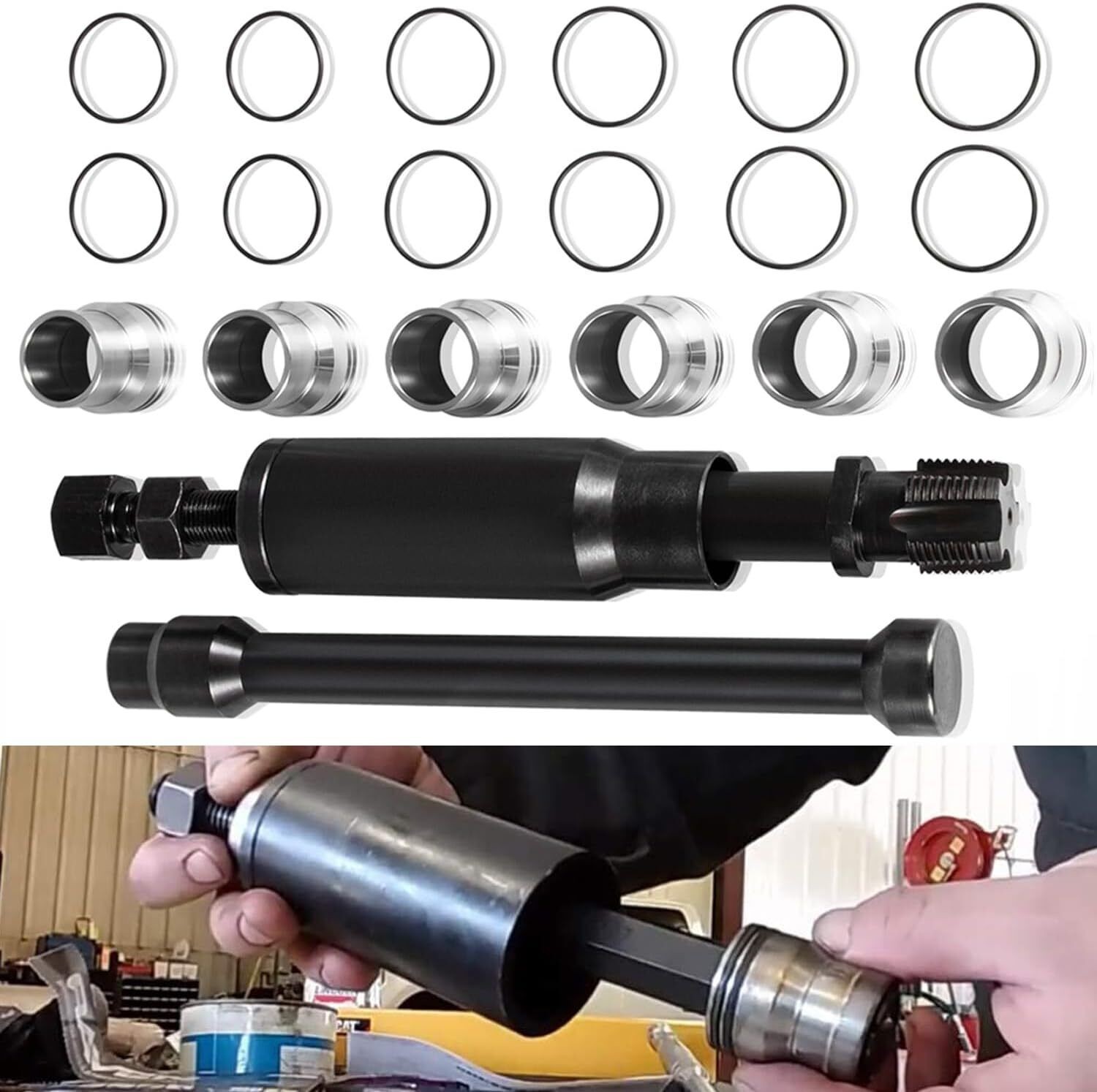 For Caterpillar CAT C7 C9 3126B Injector Sleeve Cup Removal & Install Tool Kit