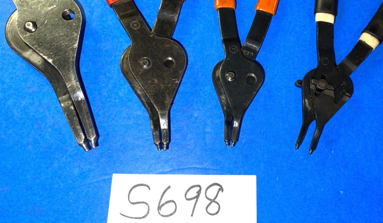 MAC TOOLS 4 PIECE CONVERTIBLE STRAIGHT SNAP RING PLIERS ONE OF EACH SIZE