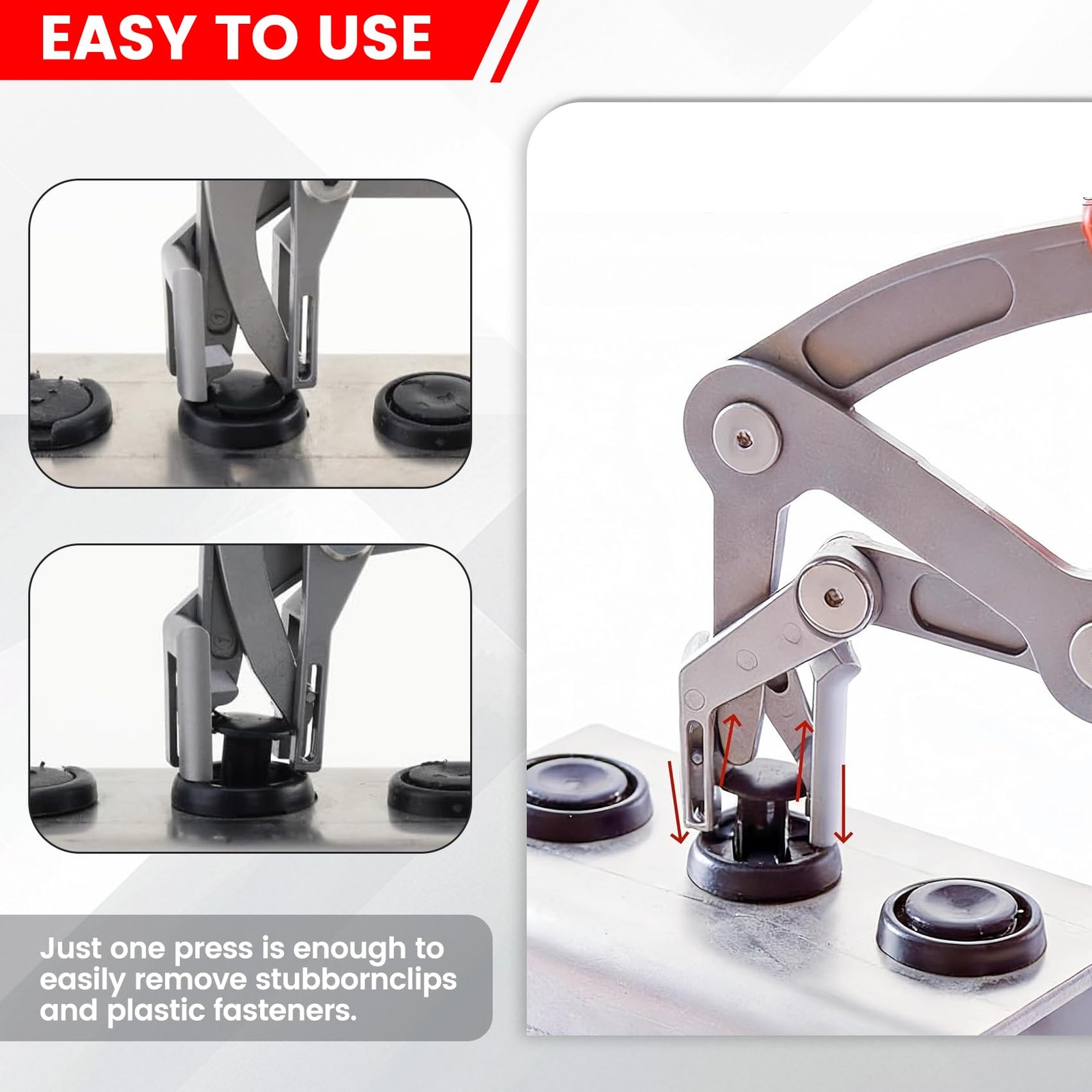 Car Clip Pliers, Panel Clip Removal Tool, Professional Auto Clip Removal Pliers