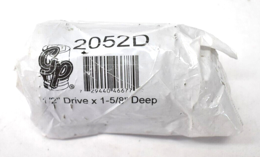 Grey Pneumatic 2052D 1-5/8″ Deep Impact Socket 1/2″ Drive x 6 Point Genuine OEM