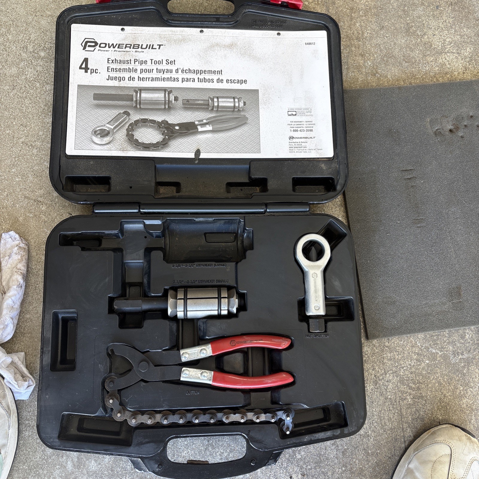Powerbuilt 4 Piece Exhaust Service Set – 648612 Missing Large Expander