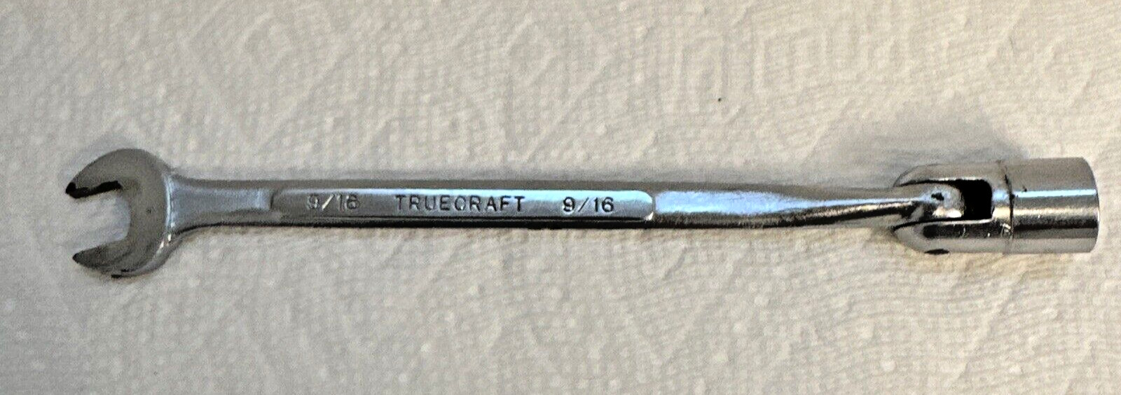 TrueCraft 9/16 Flex Socket Wrench Made in Japan Chrome Vanadium Dropped Forged