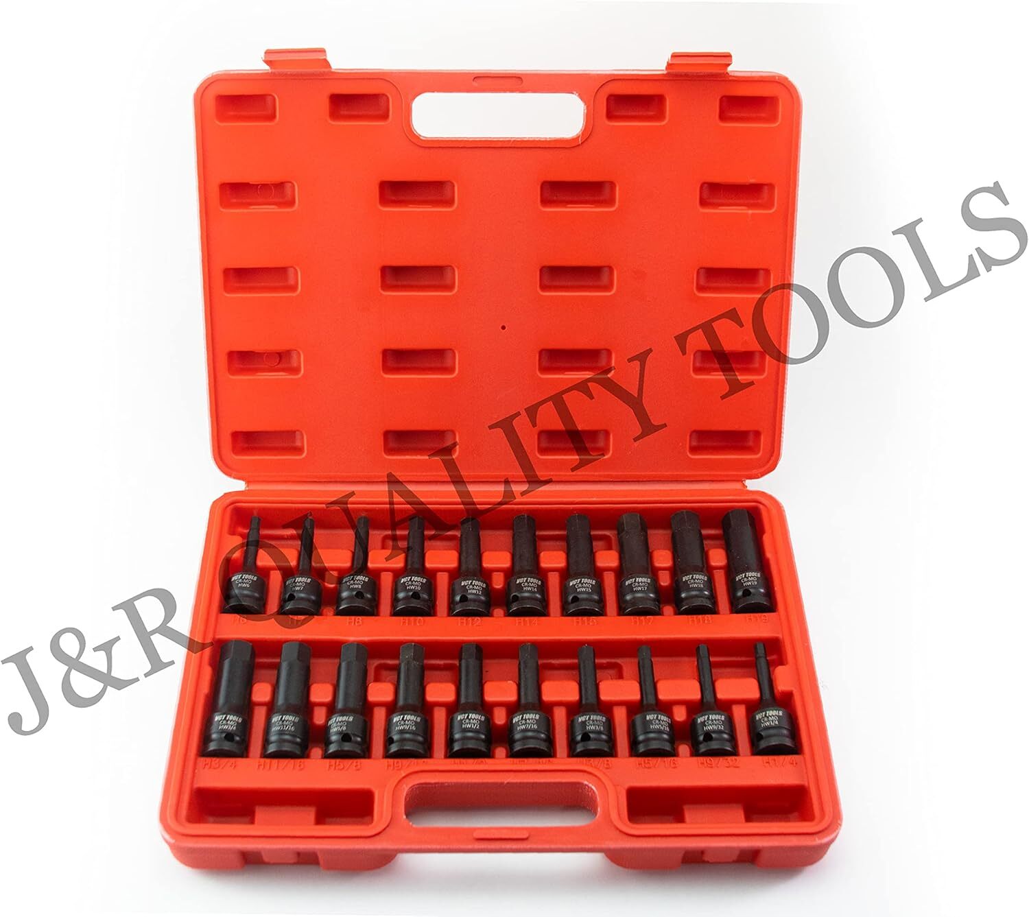 1/2″ Drive Master Impact Hex Bit Set, 20 Piece Hex Driver Socket Set, Allen Bit