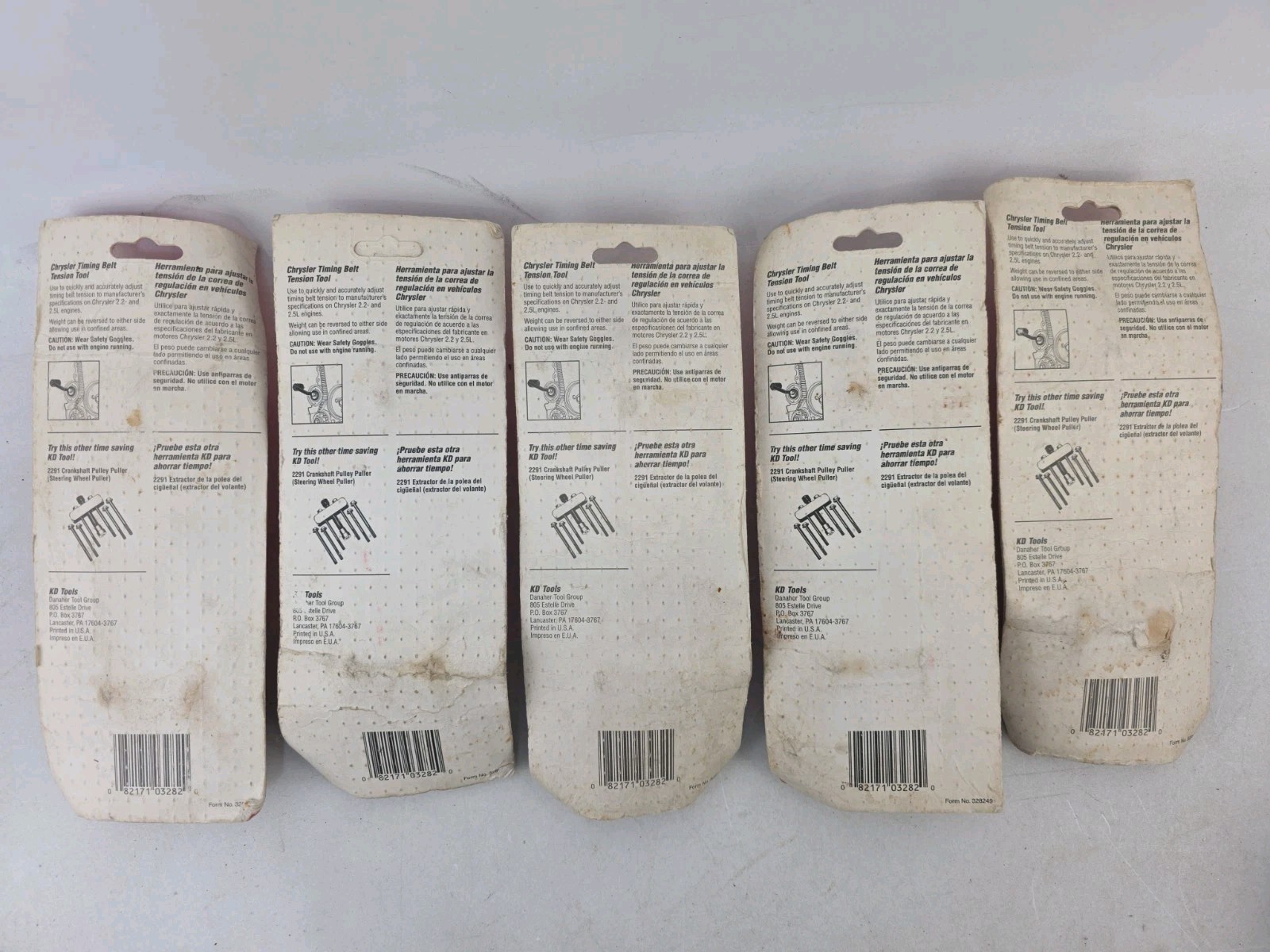 Lot of 5 KD 3282 «Chrylser» Chrysler Misprint Timing Belt Tension Tools NOS USA!