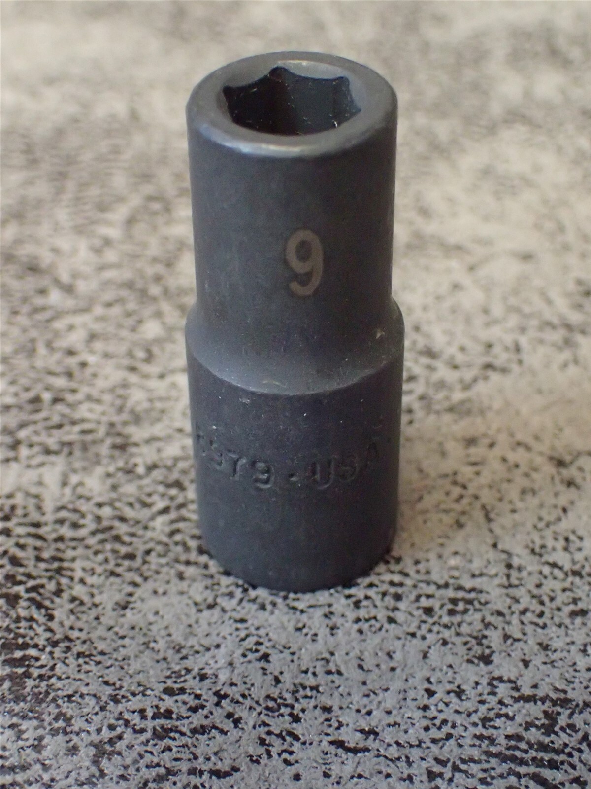 8979 S-K Pro. Tools 3/8″ Drive, 9mm Deep Impact Socket, 43mm OAL, 6-Pt (BN7)