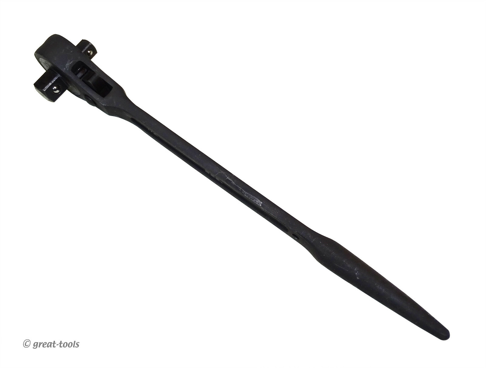 DUAL HEAD SPUD RATCHET – 3/8” drive and 1/2” drive – reversible – hand tools