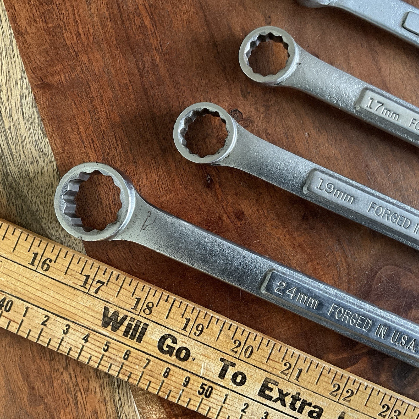 Craftsman V & VA 9 Pc Metric 10mm-24mm Combination Wrench Set 12 Pt Made in USA