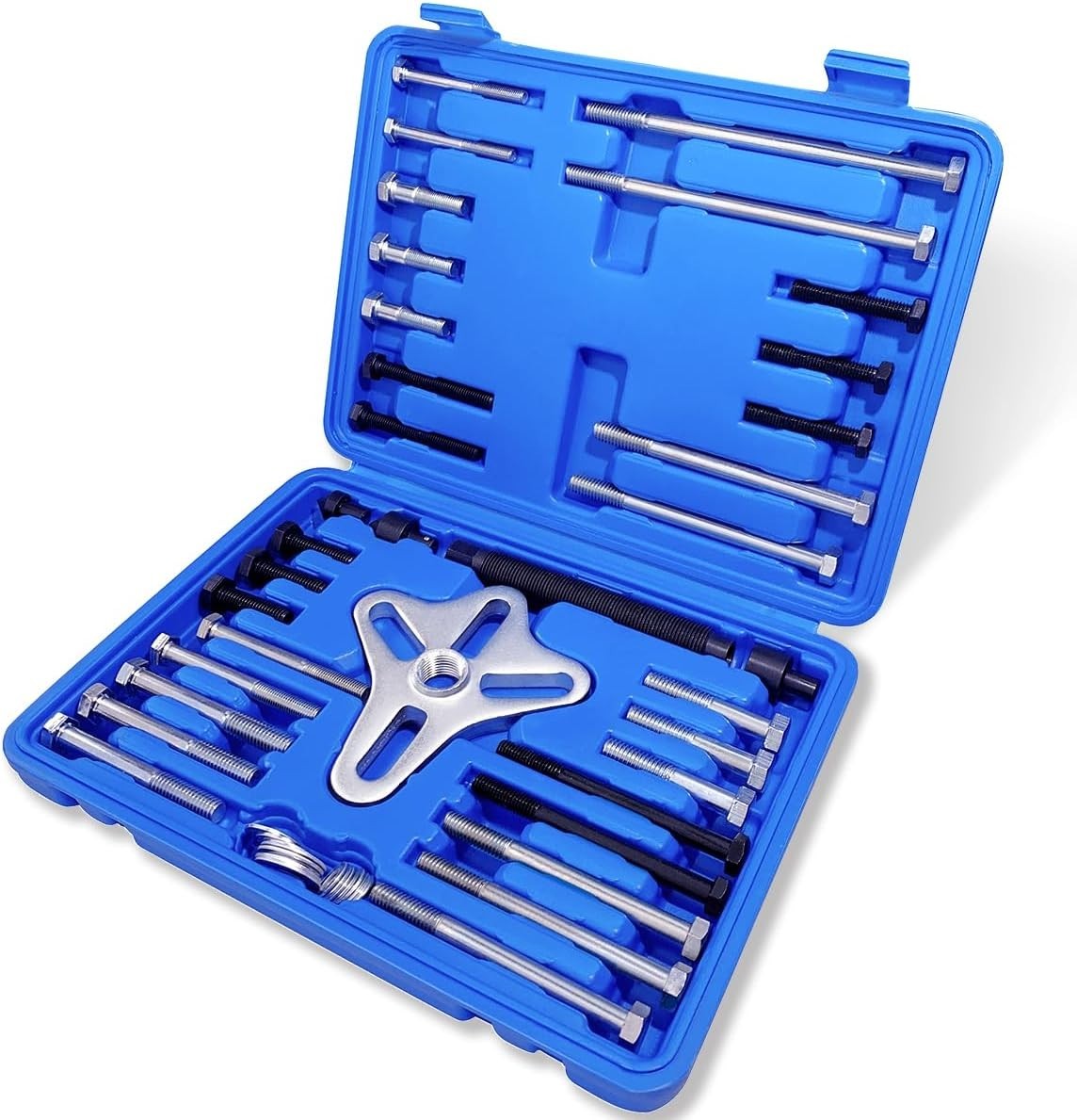 Multifunctional 46-Piece Puller Set in Blue – Engine Component Removal Made Easy