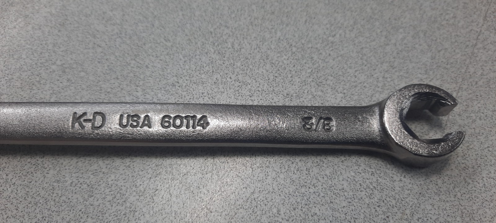 KD Tools 60114 7/16-in x 3/8-in Line Flare Nut Wrench Made in USA NOS