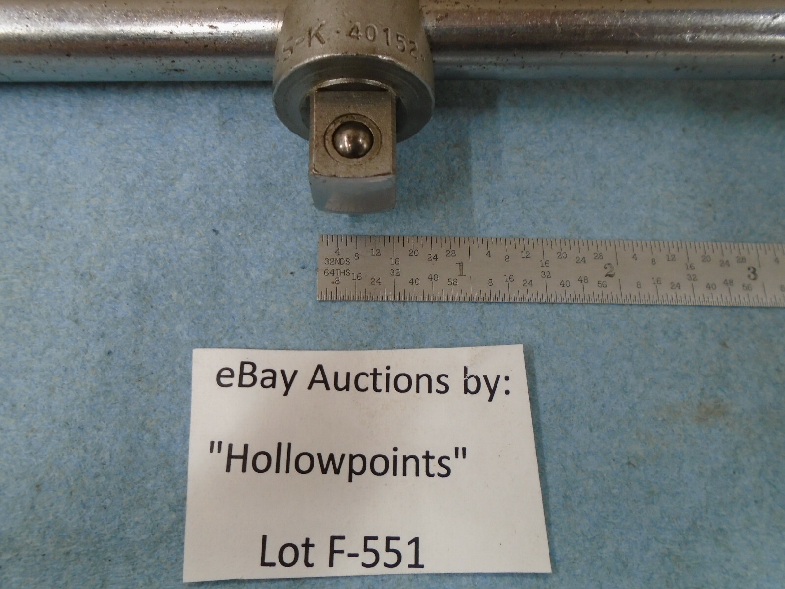 S-K Vintage No. 40152 Sliding T Head Breaker Bar 1/2″ Drive 10″ Long SK F551
