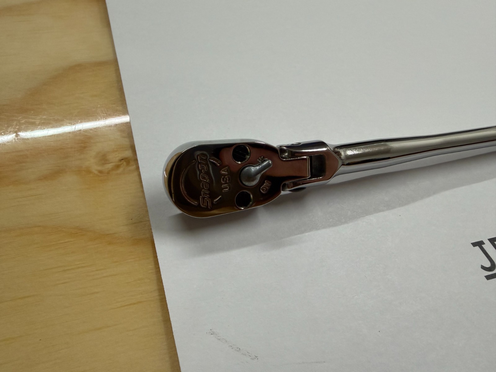 Snap-on Tools NEW 1/4″ Drive Chrome Extra-Long Handle Flex Head Ratchet TLLF72