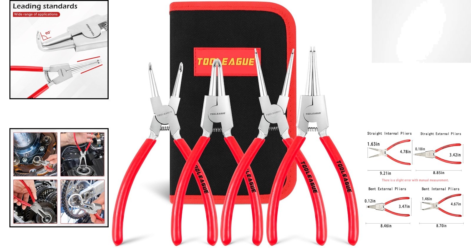 Professional 9” Snap Ring Pliers Set – Ergonomic and Corrosion-Resistant Design
