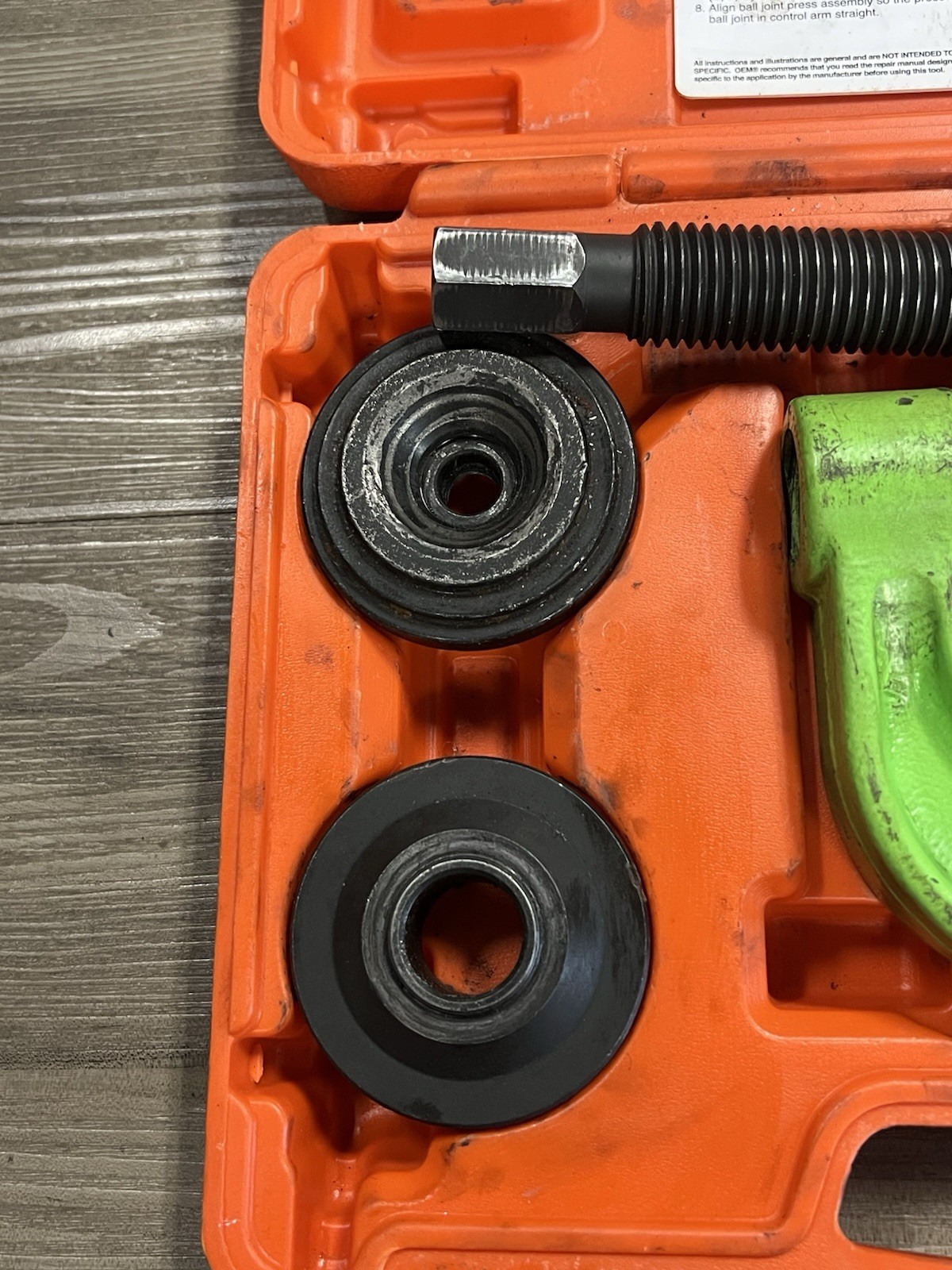 OEM Tools 57023 Ball Joint U Joint Press Set- In Hard Case