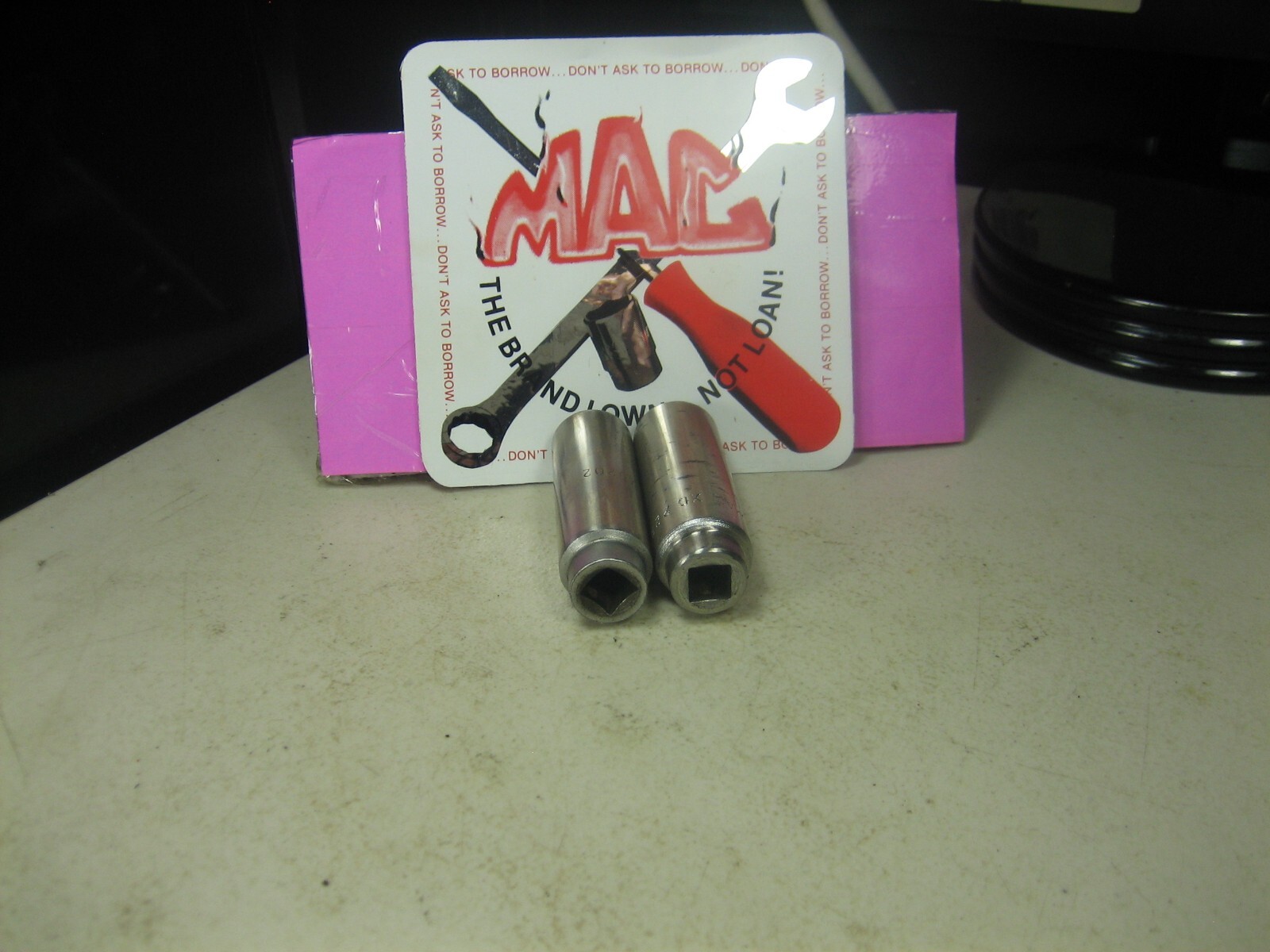 MAC TOOLS – Lot Of 2 Deep Sockets, 3/8″ Drive,12pt (5/8” & 11/16”)