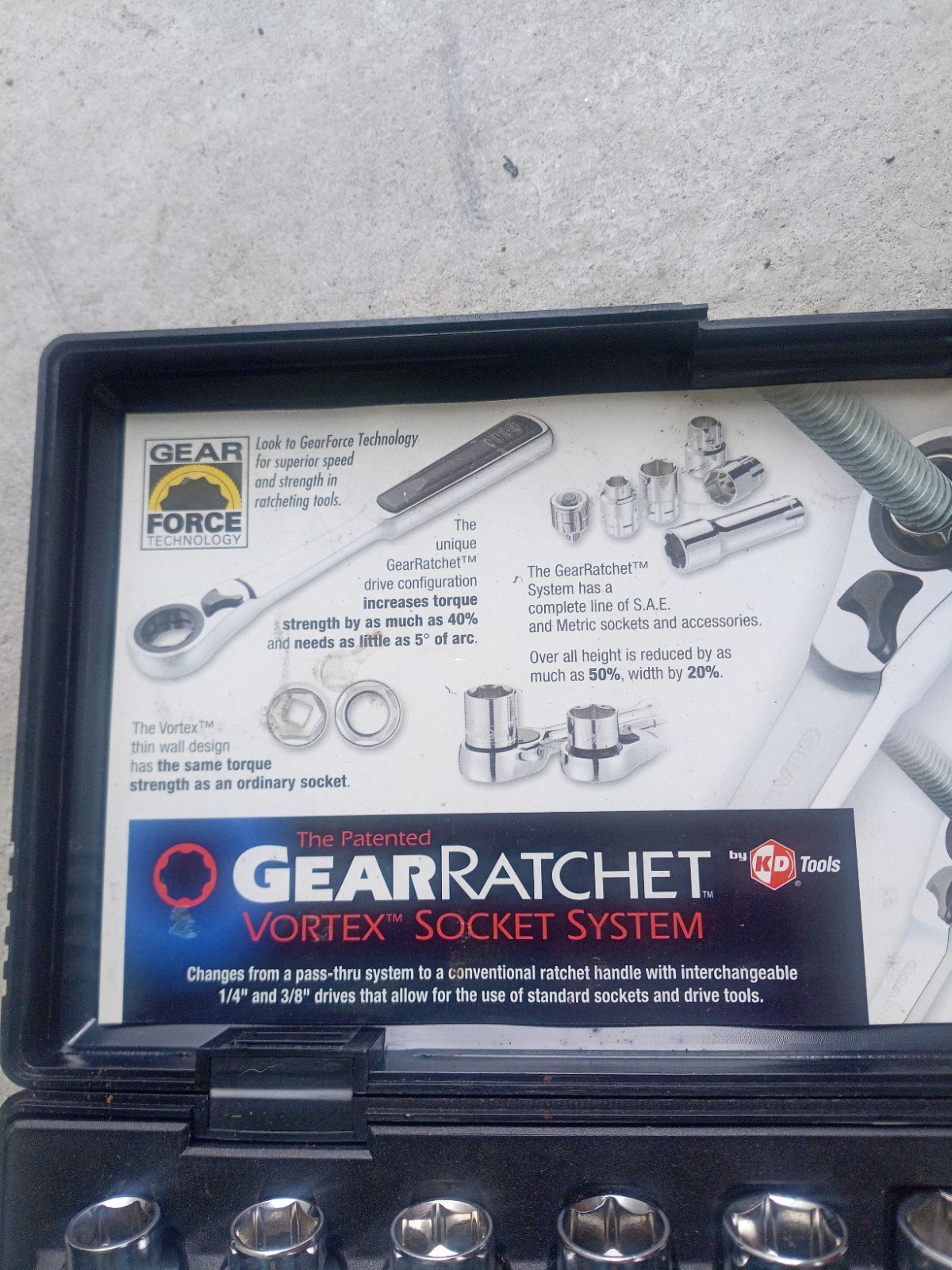 Gear Ratchet Vortex 21 Piece Socket Set