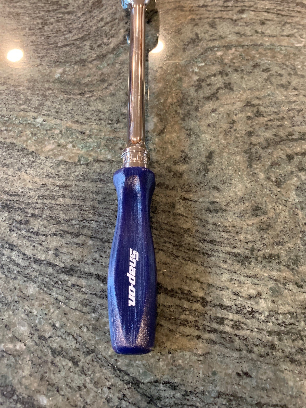Snap On fhld80 3/8 drive blue long hard handle ratchet new