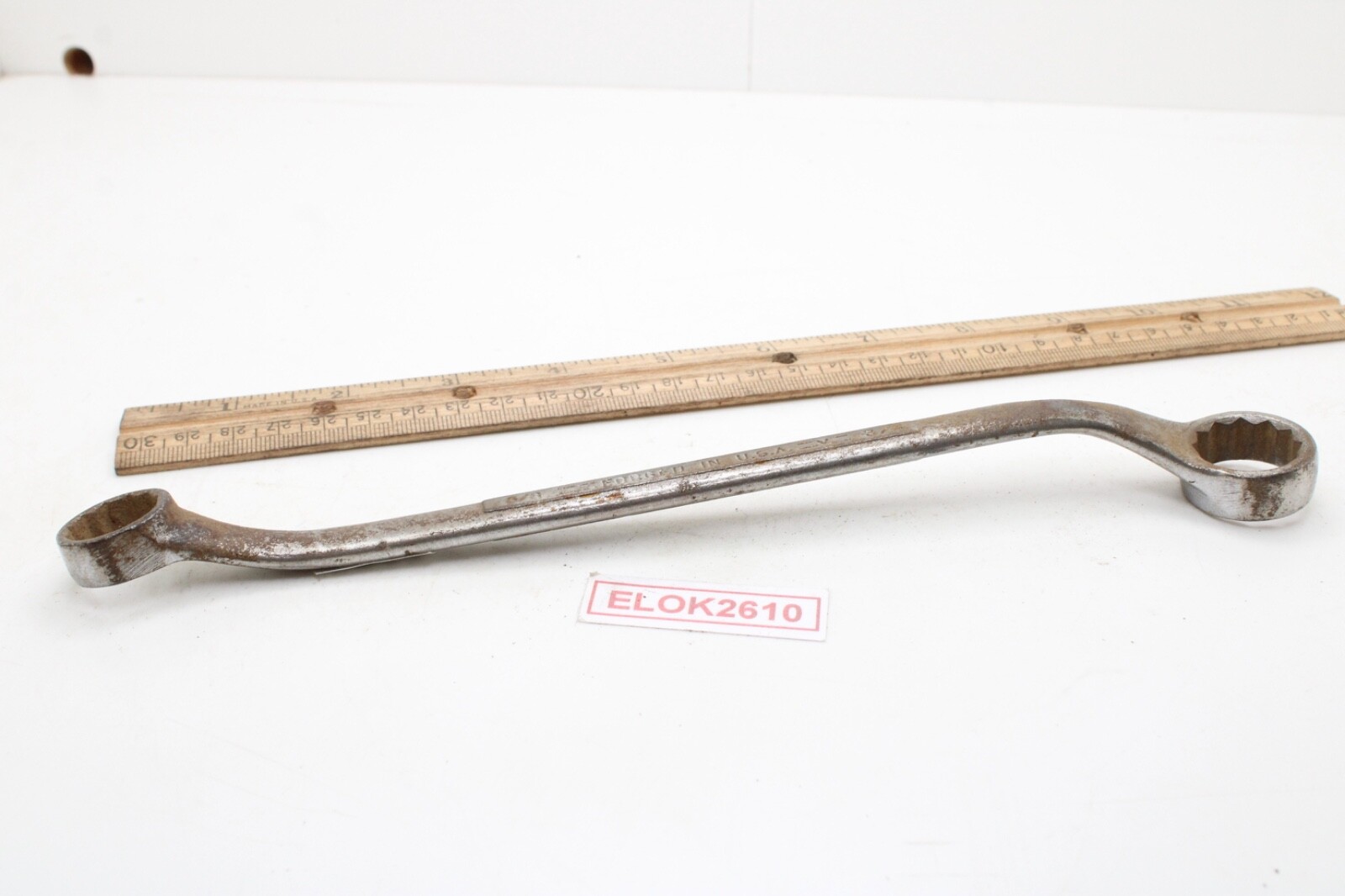 Craftsman =V =Series 5/8″ X 3/4″ 12 Point SAE Offset Box Wrench USA Modified