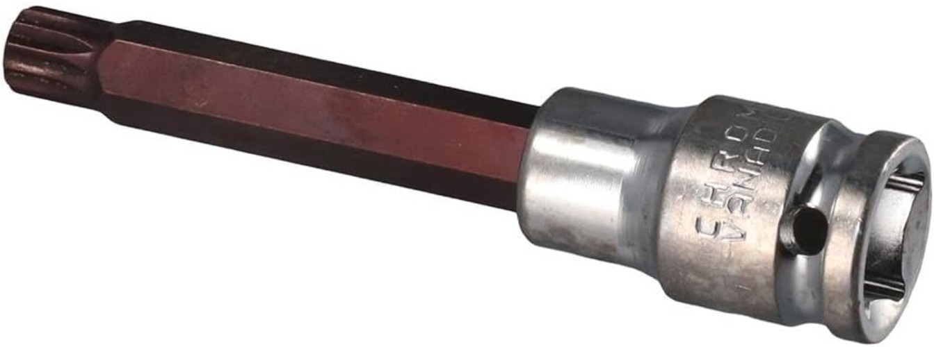 4-Inch M10 Triple Square Spline Bit Socket – Durable S2 Steel for Heavy-Duty Use
