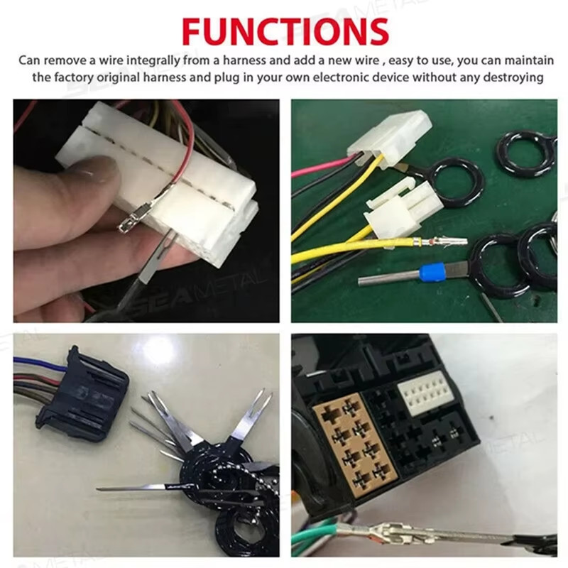 SEAMETAL 41/59pcs Car Terminal Removal Kit Box Wire Plug Connector Extractor Pul