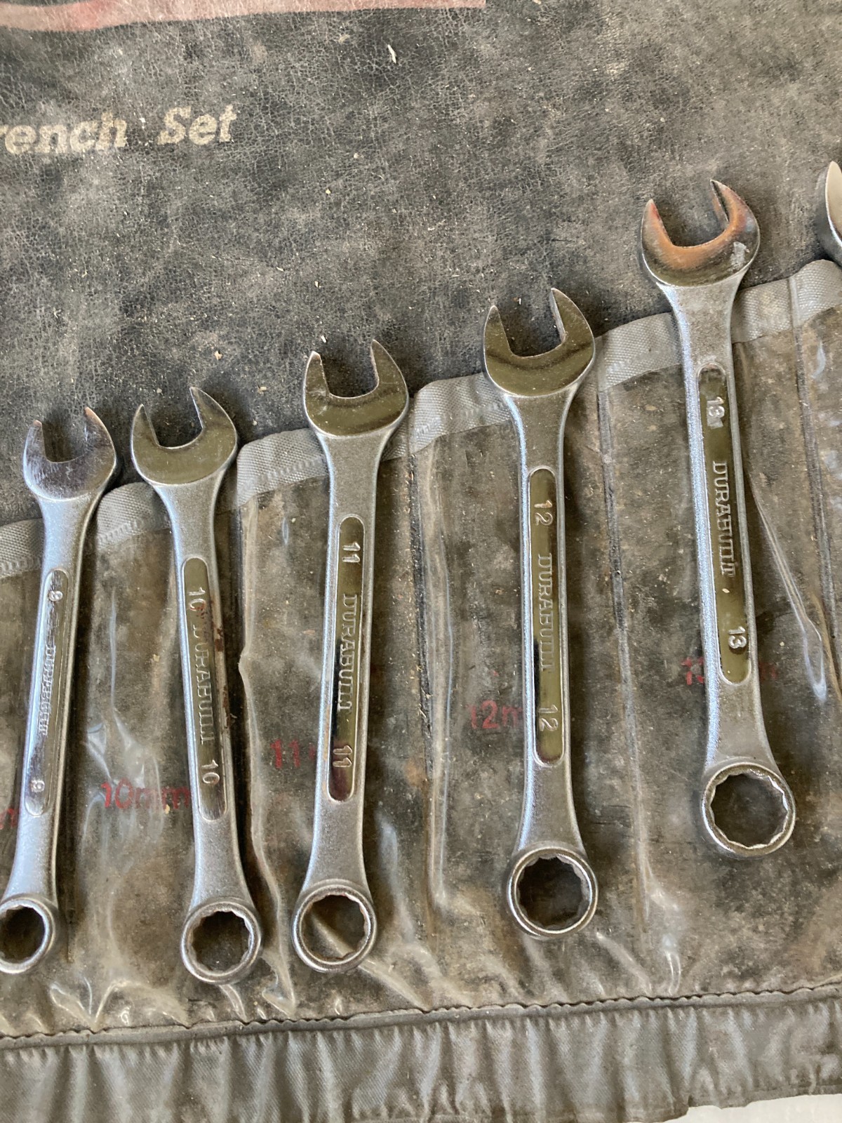 Vintage Durabuilt 11 Pc Metric Combination Wrench Set 6mm – 15mm