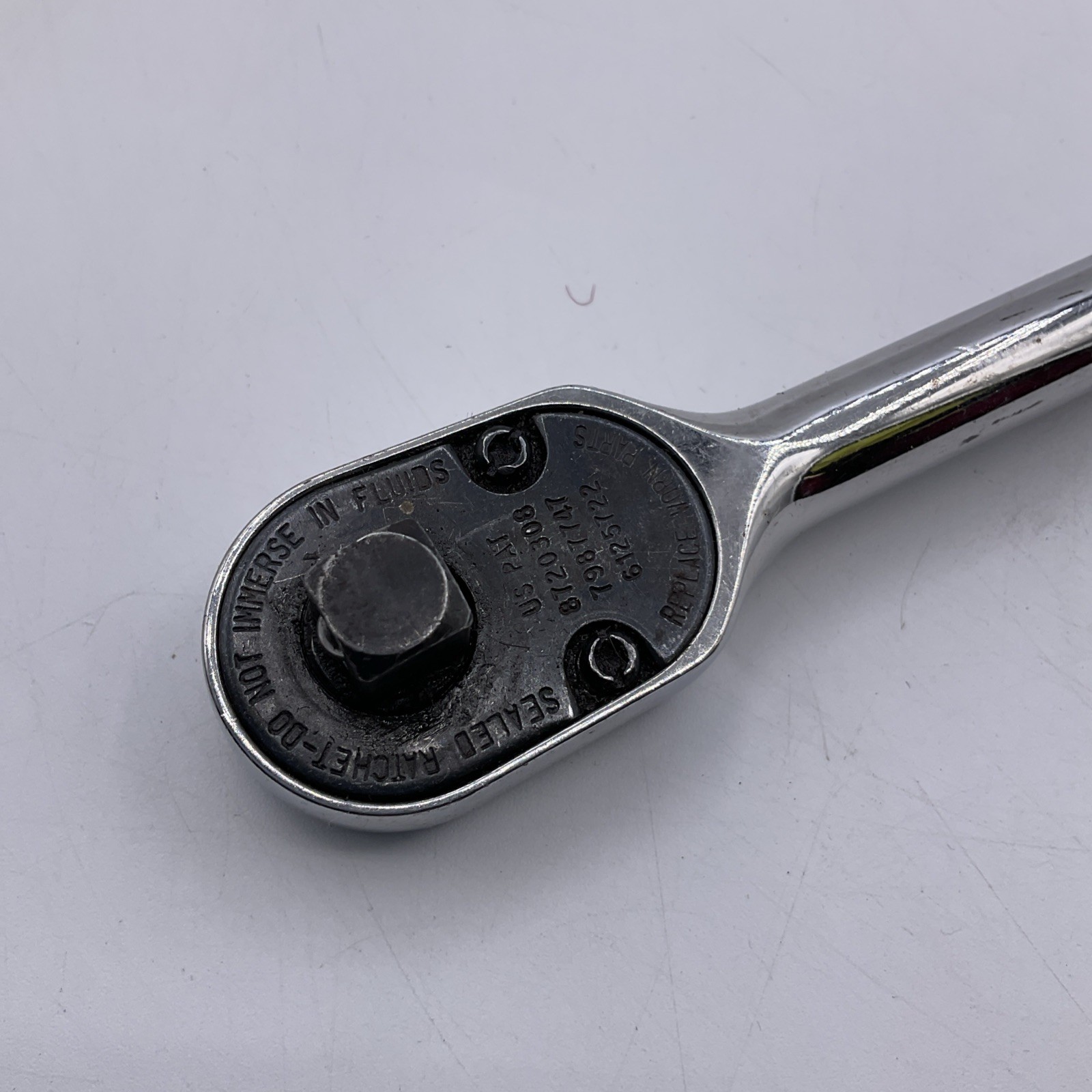 Snap-On FHLL80 3/8″ Drive Extra Long Soft Grip Flex Head Ratchet USA Chrome