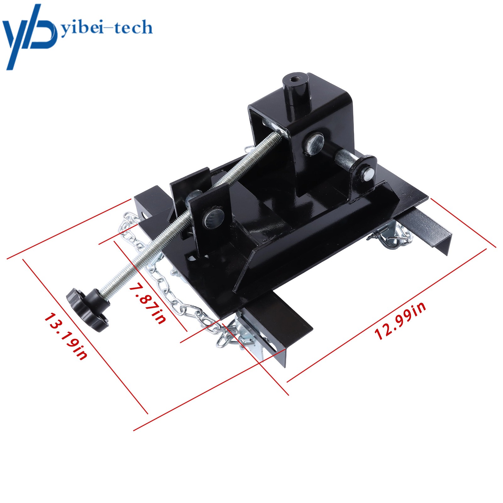 Transmission Floor Jack Adapter 1100lbs Capacity 1/2 Ton for Repair Tool Black