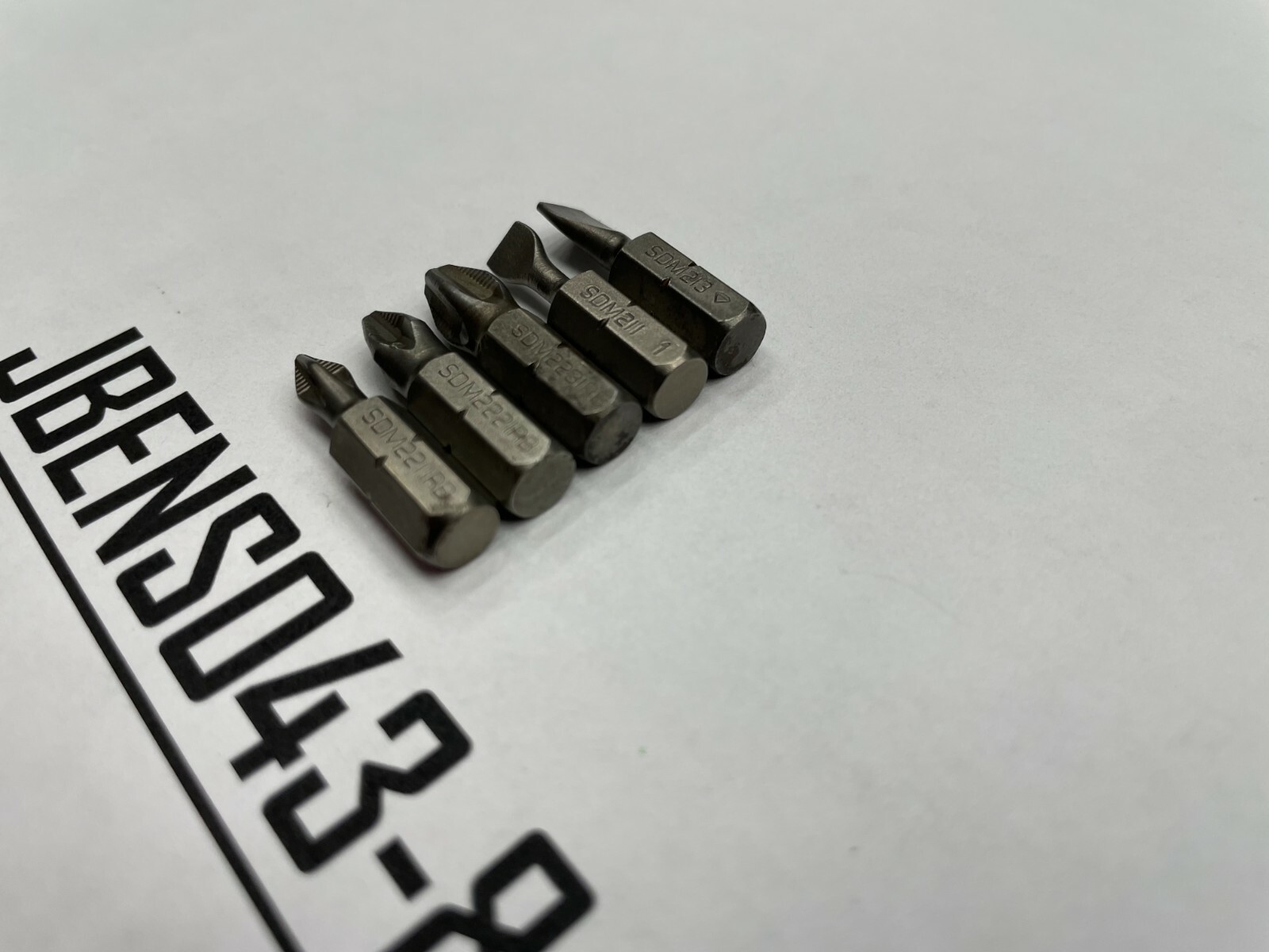 Snap-on Tools USA NEW 5 Piece 1/4″ Hex Drive Phillips & Flat Head Bit Lot Set