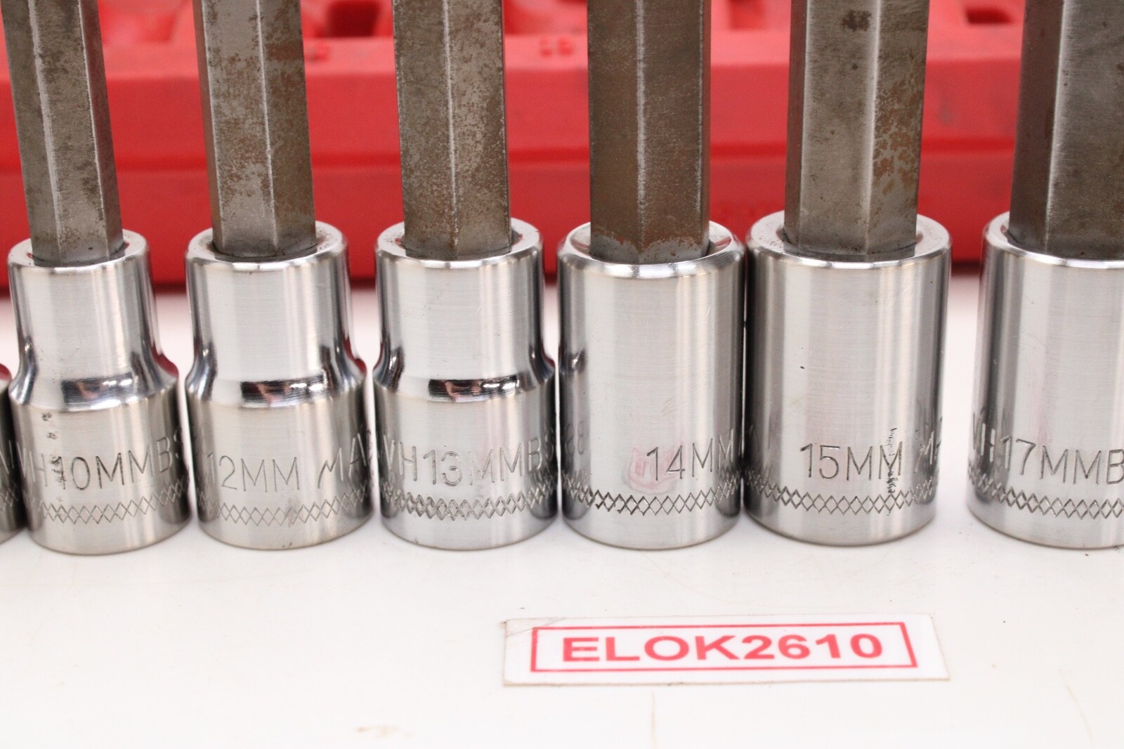 Mac Tools SVHM10P 1/2″ Drive 6mm-19mm 10 Piece Metric Chrome Hex Driver Set USA