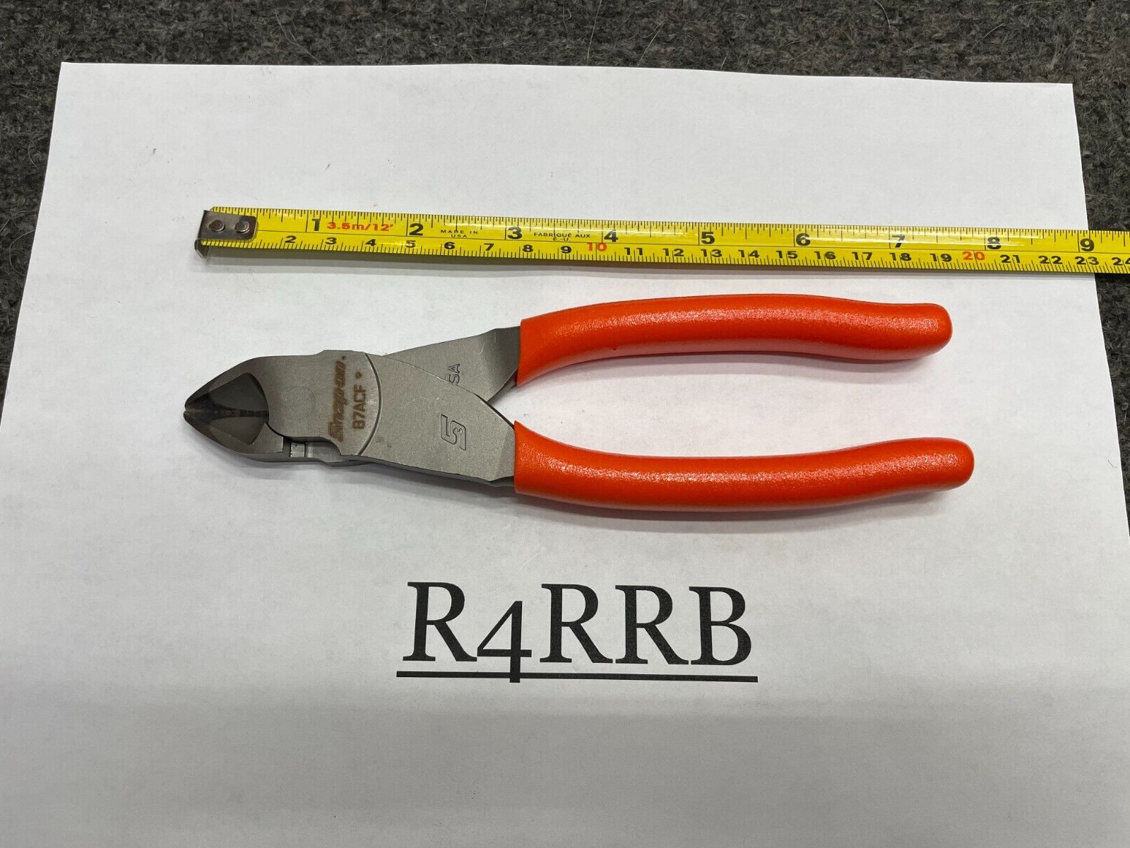 Snap-On Tools USA NEW 3 Piece ORANGE VectorEdge Diagonal Cutters Lot Set