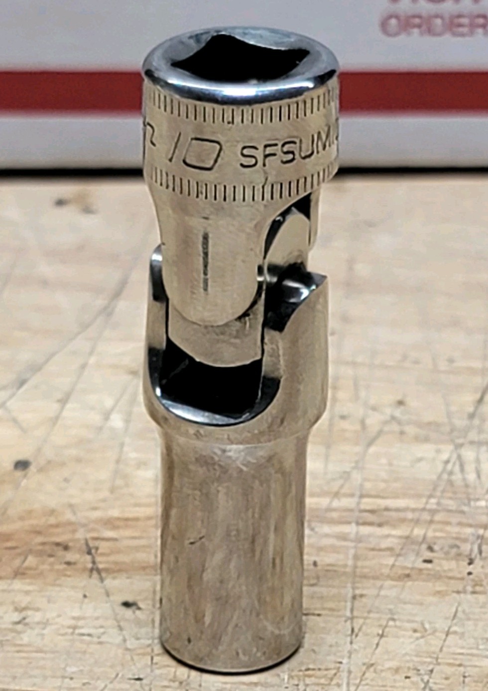 Snap-on 3/8″ Drive 10mm Deep Universal 6pt Socket SFSUM10 USA