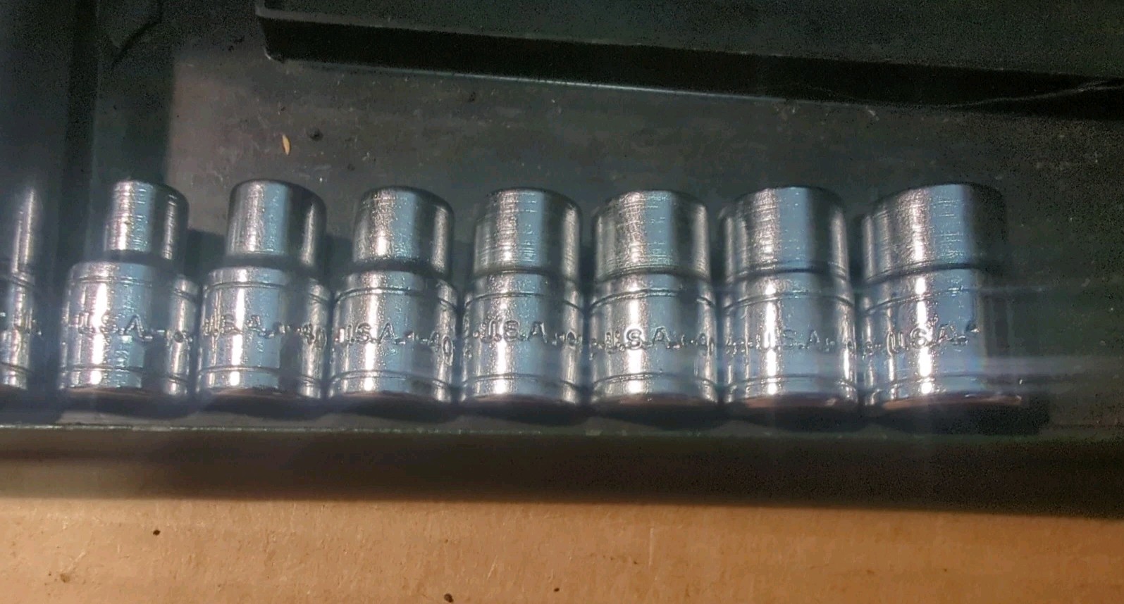 Nice Vintage SK Tools USA 1/4” Drive Socket Set Sae Deep Shallow 19pcs S-K