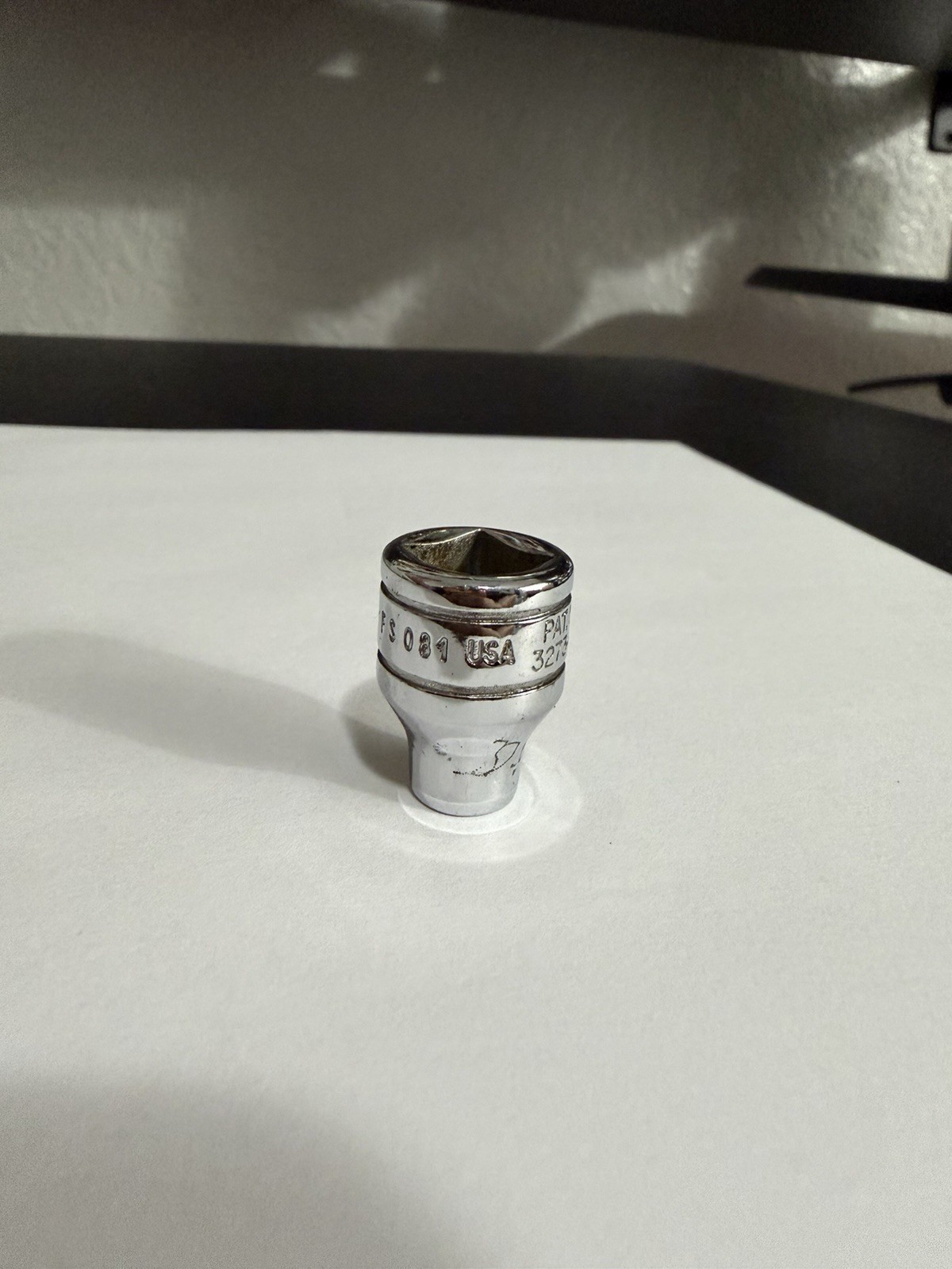 Snap-on Tools FS081 1/4″ SAE Flank Drive Shallow Socket 3/8″ Drive 6 Point USA