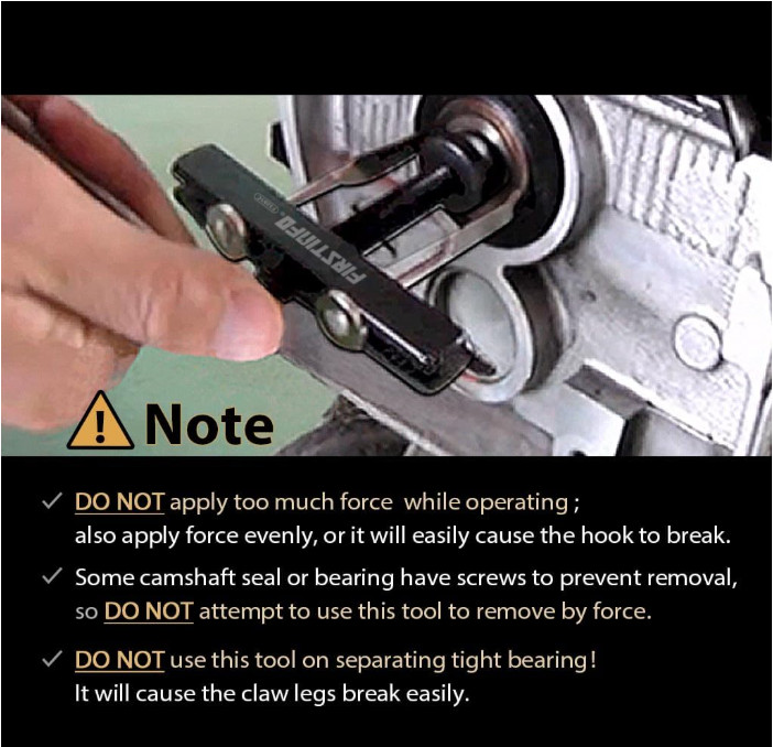 F3281C Crankshaft Camshaft Seal Remover Separator Puller with 2 Pairs of Hooks..