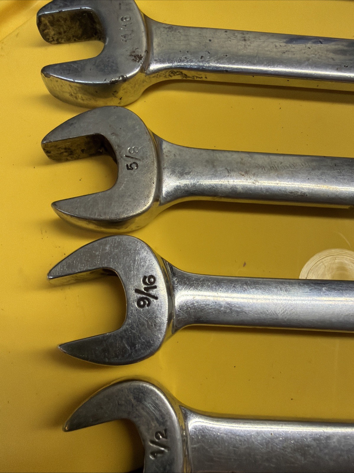 Snap-On Tools USA SAE Open-End RXS Flare Nut Combination Wrench SET of 7