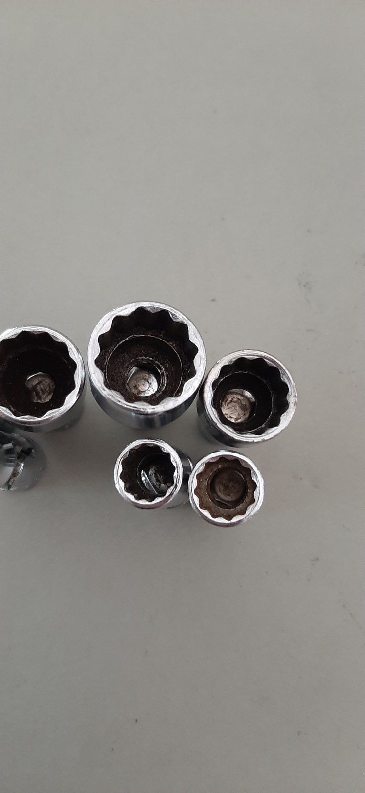 Snap-on Tools 7pc SAE 1/4″ Drive Universal Swivel Socket Set 12pt Point MARKED