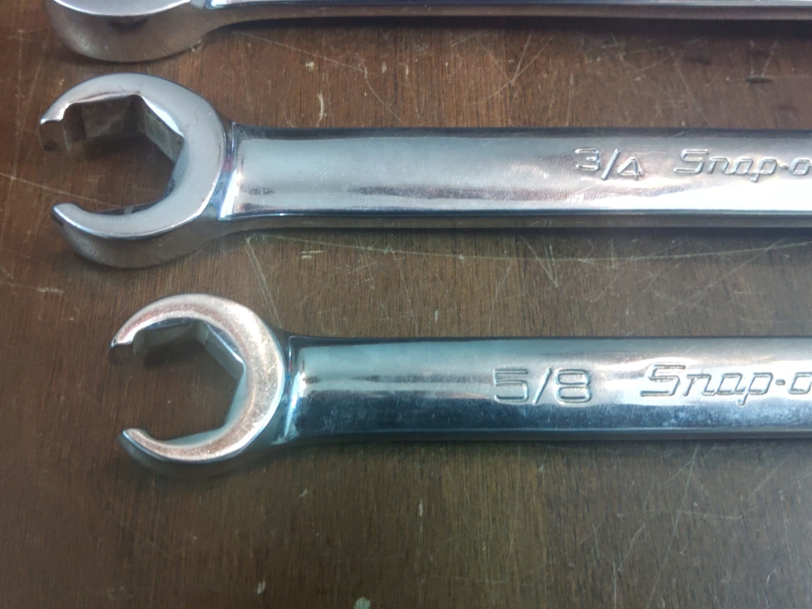 Snap On SAE Line Flare Nut Wrench Set 3 Pc 5/8 to 1-1/8 USA RXFS – Owner’s Marks