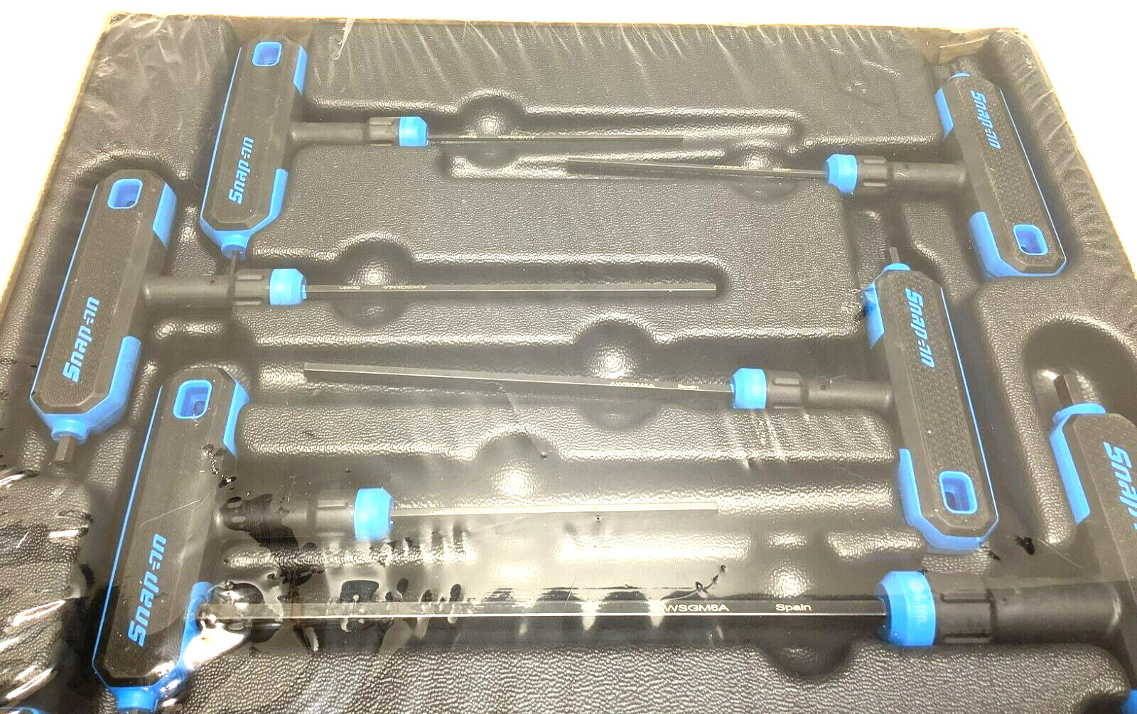 New Snap-on™ 2.5 – 10 mm T- & L-Shaped SAE Allen Hex Driver Key Set AWSGM800A